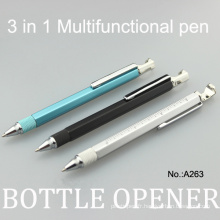 Stylo à outils en métal promotionnel Stylo multifonctionnel 3 en 1